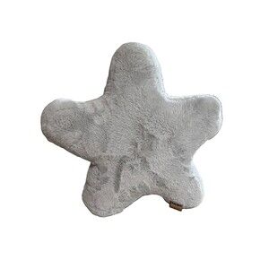UGG Star Shaped Snuggly Faux Fur Throw Pillow Gray